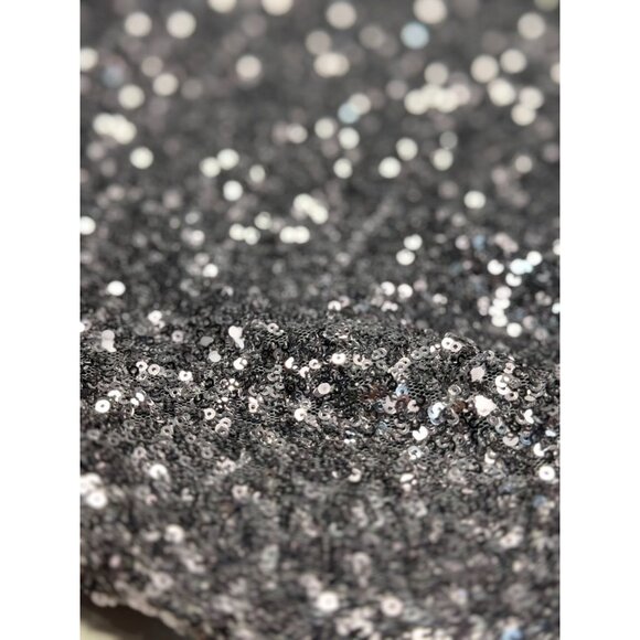 PINKY Size L Bodice Black Chiffon Sleeveless Mini Dress W/ Zipper - Picture 5 of 10